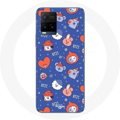 Coque pour Vivo Y21s 2021 / Y21 2021 BTS Bangtan Sonyeondan BT21 Noël 2023