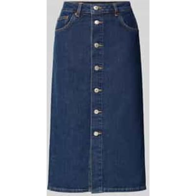 Jeansrok met knoopsluiting