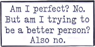 Pin Broche - enamel pin - kledingspeld - Am I perfect