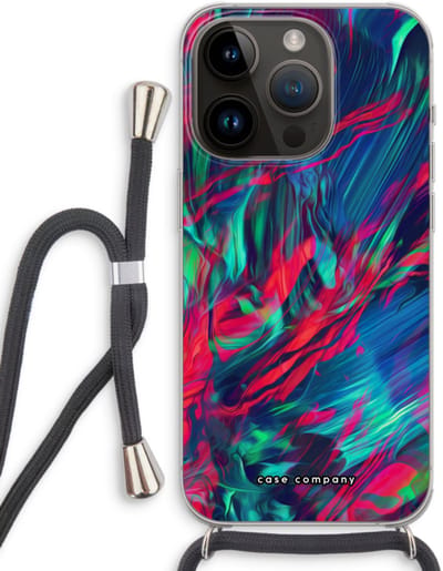 Case Company® - Hoesje met koord geschikt voor iPhone 14 Pro hoesje met Koord - Pilgrims Of The Sea - Telefoonhoesje met Zwart Koord - Bescherming aan alle Kanten en Over de Schermrand