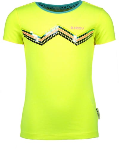 B.Nosy Meisjes T-shirt - Safety yellow - Maat 92