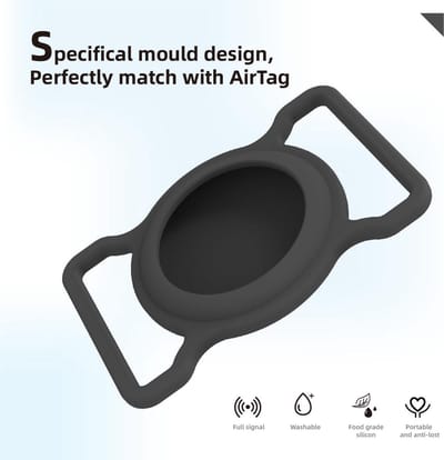 AirTag kat- AirTag Houder kat - Voor huisdieren Halsband - Multifunctioneel - Hoesje voor AirTag – Zwart
