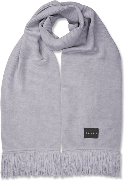 FALKE Basic Label Big sneldrogend warm wol wintersjaal unisex grijs - maat ONESIZE