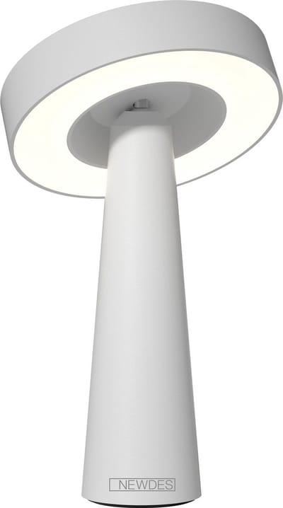 SOMPEX NEWDES TAFELLAMP TIP (ACCULAMP)WIT - draadloos - dimbaar - met USB oplaadstation