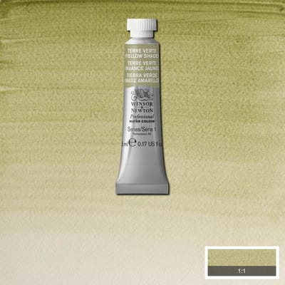 Watercolor paint W&N 5ml – 638 Terre Verte (Yellow shade)