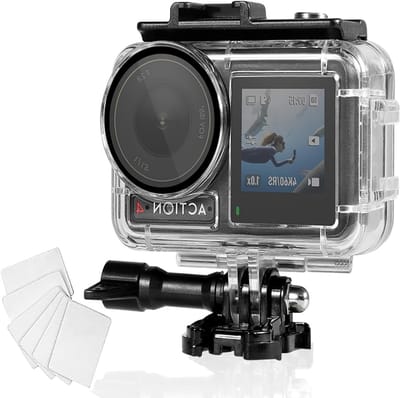 Onderwaterhuis Camera - Waterdichte Behuizing - Duiken Snorkelen - 60 Meter Diepte - 11x11x5.5cm - Zwart