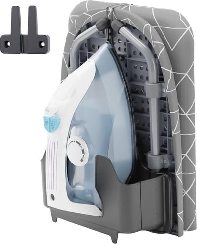 Compacte Opvouwbare Strijkplank met Wandhouder - Ruimtebesparend Design