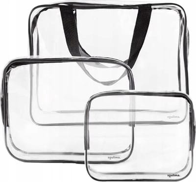 Beautylushh Doorzichtige Toilettas Set voor Toiletartikelen – Transparante Travel Organizer Bag 3-Pack