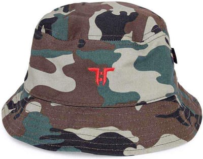 Tokyo Time - TT Logo Bucket Hat / Vissershoed Kids - Bruin/Groen