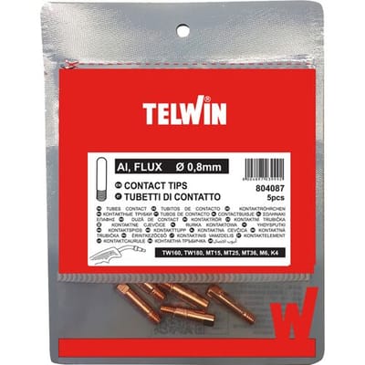 Telwin lastips flux Ø0,8mm (5 Stuks)
