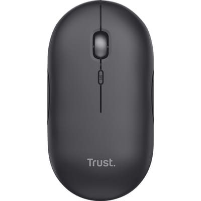 Trust Puck - Draadlloze Muis - Ultra dun - Oplaadbaar - USB-ontvanger - Zwart