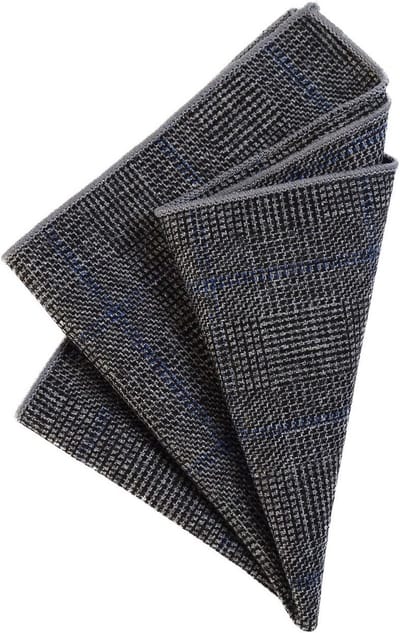 Zakdoek Heren - Pochette Vlak - Outfit Completeren - Tweed Look - 23 x 23 cm - Gecontroleerd