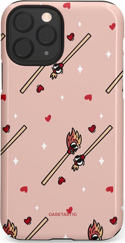 Casetastic Hoesje Geschikt voor Apple iPhone 11 Pro - Stijlvolle Beschermende Duo-layer Case - Vurige liefde