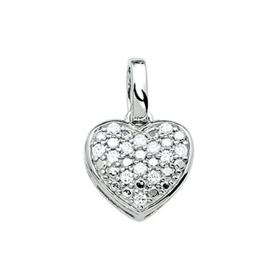 hanger hart zirkonia zilver gerhodineerd