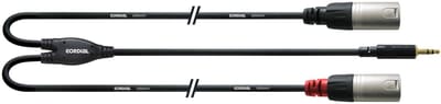 Cordial kabel 3,5 st / 2x XLR male 1,5 CFY 1,5 WMM-LONG - Insert kabel
