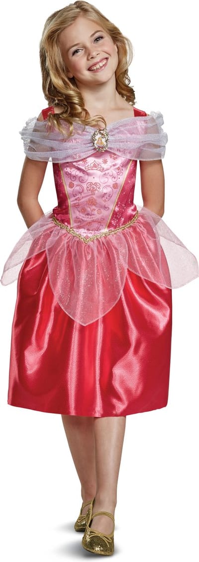 DISNEY Prinses - SLEEPING BEAUTY, Aurora Classic , Maat M (7-8 jaar), Meisjes