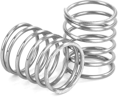 Drukveren Roestvrij Staal - Compressieveren Set - Mechanische Toepassingen - Hoge Elasticiteit - 10 Stuks 15 mm - Zilverkleurig