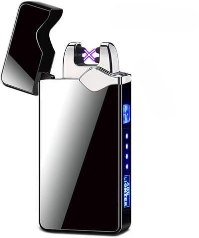 THAR Plasma Aansteker – USB Oplaadbaar & Windproof – Elektrisch – LED Indicator – Draadloos – Luxe Cadeauverpakking - Zwart