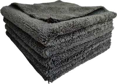 5x Microvezeldoek 40x40 cm Edgeless – 80/20 Coral Fleece – Auto Drogen, Wassen & Detailen – Pluisvrij & Krasvrij