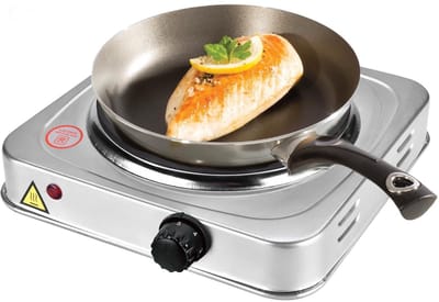Royalty Line® EKP1500 Elektrische Kookplaat - 1 Pits Ø185mm - 1500 W - 1 Kookzone - RVS