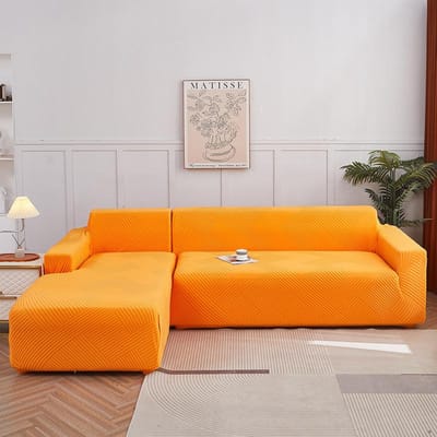 Bankhoes Lente en Zomer Stretch Volledige Hoes Effen Kleur Polyester Antislip Modern Eenvoudig Bankovertrek 90-140cm