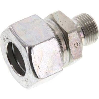 G 3/8'' Buitendraad x 18L Verzinkt Stalen Rechte Snijring Koppeling 315 Bar DIN 2353