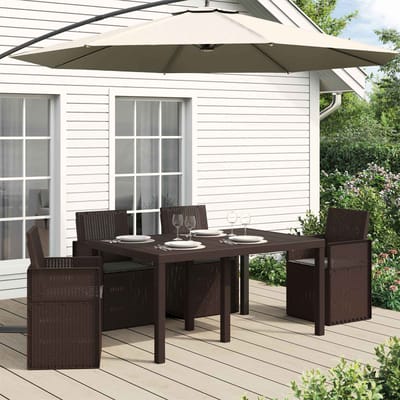 vidaXL - Zitkussens - 4 - st - Polyester - Antraciet - 47 - x - 36 - x - 2 - cm