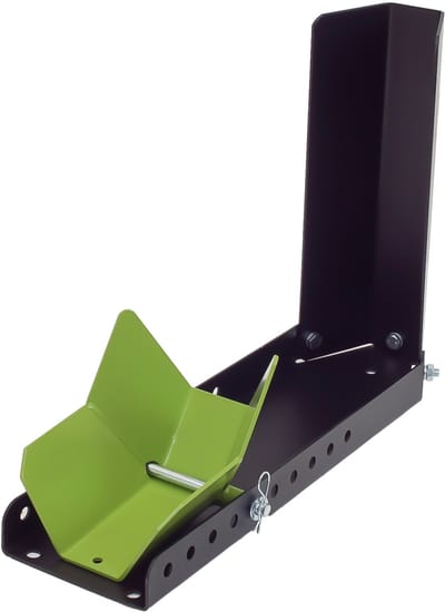 TRUTZHOLM Motorfiets Inrijklem Staal - Heavy Duty Wipstang 10-Voudig Verstelbaar - Motorsteun 8-24 Inch Wiel Zwart Groen