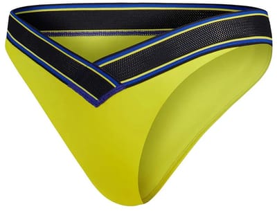 Speedo Solid V Scoop Bikinibroekje Geel 2XS Vrouw