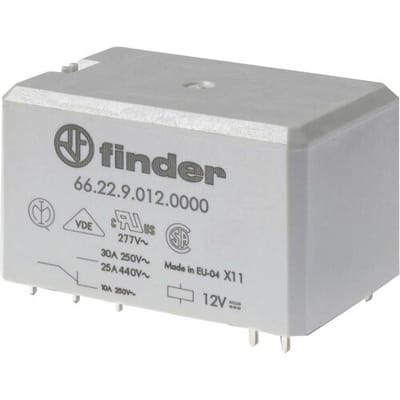 Finder 66.22.9.024.4000 Printrelais 24 V/DC 30 A 2x wisselcontact 1 stuk(s)