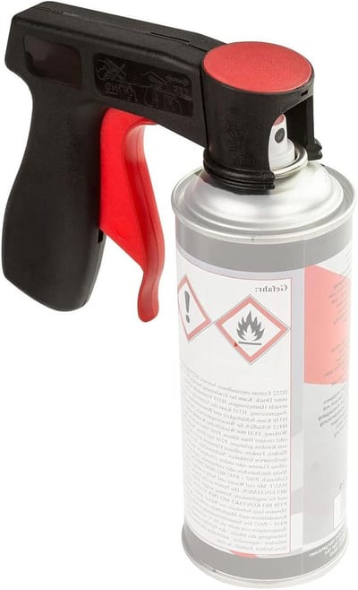 Spuitbus Handvat - Spuitbusgreep - Moeiteloos Spuiten - Universele Pasvorm - 14x43x13 cm - Zwart