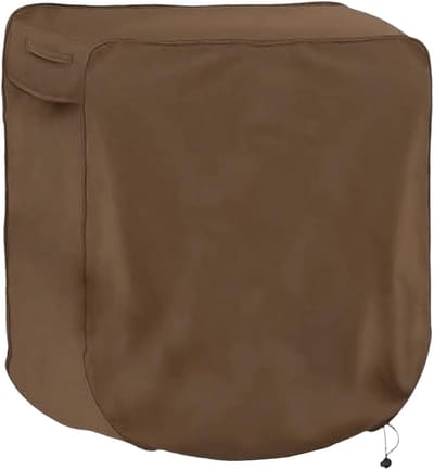 Beschermhoes Tuinslang - Slanghaspelhoes - Tuinonderhoud - UV- en waterbestendig - 60x45x60cm - Koffie