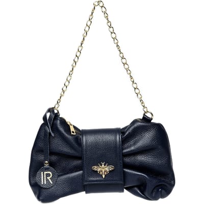 Isabella Rhea Blauw Rundleer Tas