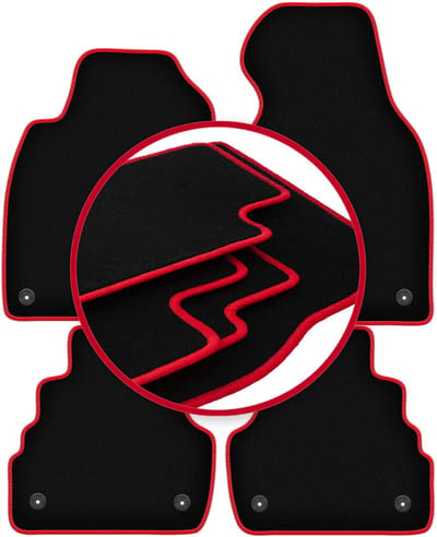 CARLUX-RED automatten voor: Audi A6 C5 FL sedan, stationwagen, avant (2001-2004)