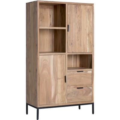 Livingfurn - Kabinetkast Oslo - 40x86x135 - Acasiahout - Bruin