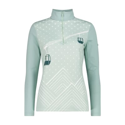 Cmp 35l0496 Sweatshirt Met Halve Rits Groen M Vrouw