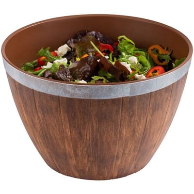 GGM Gastro (6 Stück) Schale - Melamin - 4,5 Liter - Ø 250mm - Braun - passend für 85250