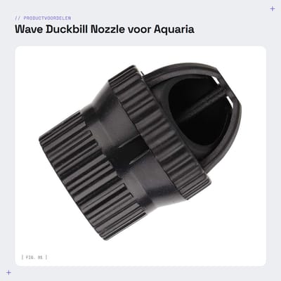 Dailygoods- Mondstuk voor aquaria - Spiraalvormige watercirculatie-uitlaat - Gebitsprotecties - Mondstuk stofzuiger - Verbetert zuurstofvoorziening - Geschikt voor zoutwateraquaria - Aquariumaccessoire