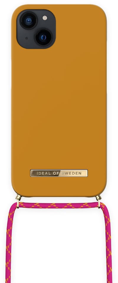 ideal of sweden ordinary phone necklace case geschikt voor Apple iphone 13 ochre yellow