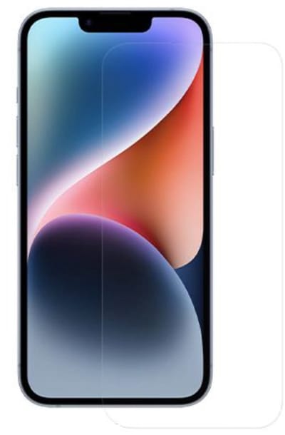 MYWAY, Schermbeschermer Geschikt voor Apple iPhone 14 GLASS BASIC, Transparant