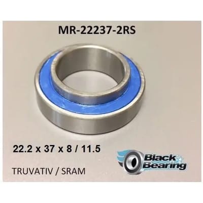 Lager met verlengde binnenring Black Bearing 22,2 x 37 x 8 / 11,5 mm