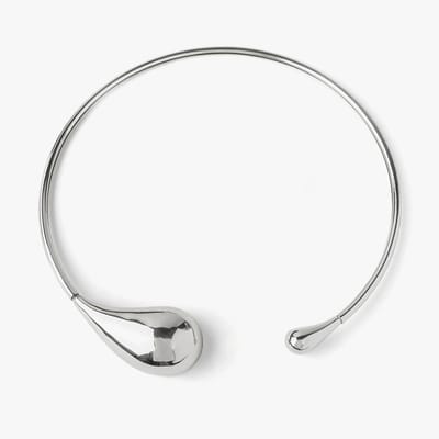 2024 Nieuwe Onregelmatige Grove Waterdruppel Open Choker Ketting voor Vrouwen Meisjes Punk Goth Mode Vakantie Sieraden white