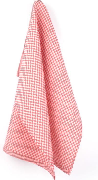 Bunzlau Castle Theedoek Kleine ruit - Set van 6 - Rood