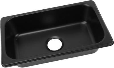 Keuken Spoelbak - Wastafel Bar - Handen Wassen - Ingebouwde Installatie - 26.5x16.2x6.5cm - Zwart