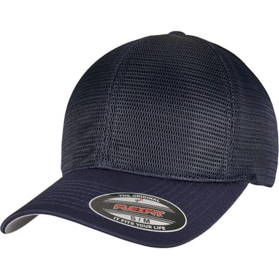 Urban Classics - 360 OMNIMESH Flexfit pet - S/M - Blauw