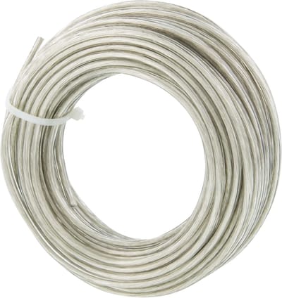 Tweelingsnoer - zwakstroom tot 42 volt - 2 x 0,75 mmÂ² - 10 m - vertind - transparant