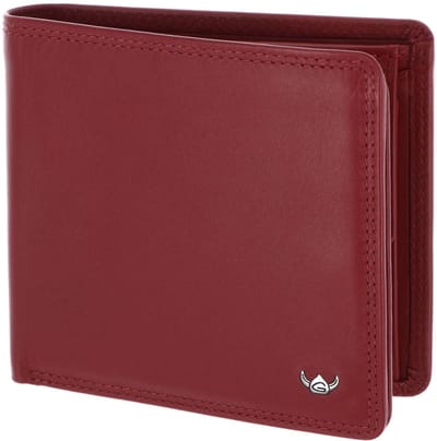 Golden Head Leren portemonnee Polo RFID Protect Scheintasche 1134 Rot donkerrood