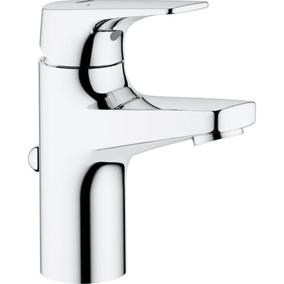 GROHE BauFlow wastafelkraan S - Lage mengkraan met trekwaste - Eco - Chroom