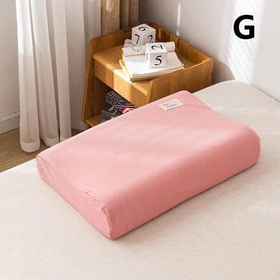 Taie d'oreiller en coton style nouveau Zones de chambre confortables Oreillers en mousse à mémoire de forme et latex pour dormir Housse d'oreiller pour femmes et enfants 5030cm6040cm 30x50cm