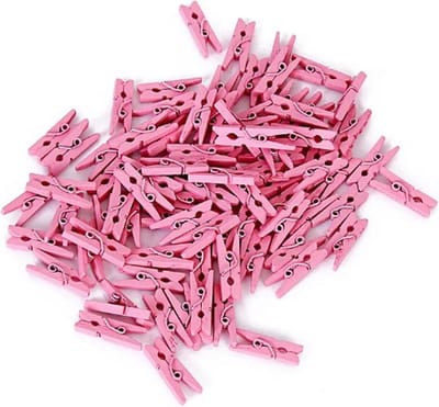 Go Go Gadget - Mini Knijpers - Set van 20 STUKS - Fotoknijpers - Geboortekaartje - Knutselen - Decoratie - Roze